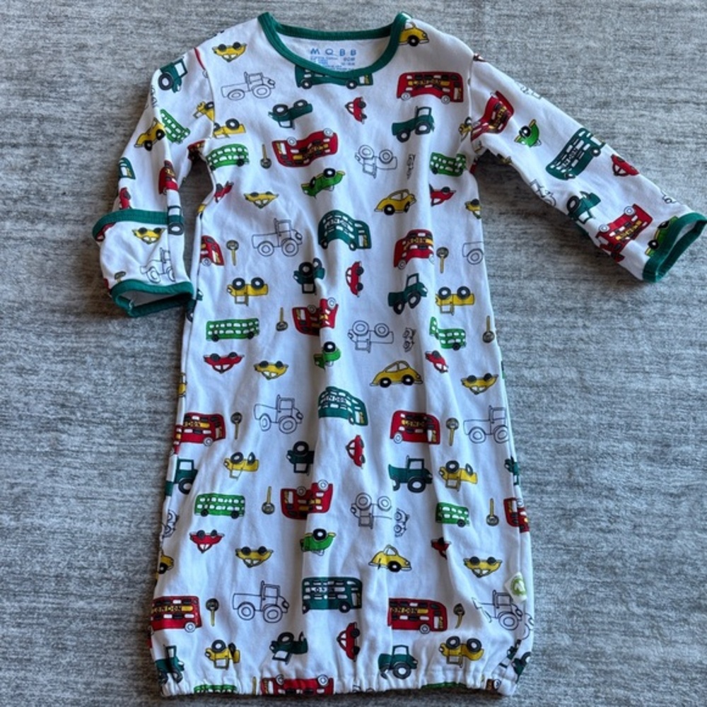3/$15 Kids Gown with Vehicle Print